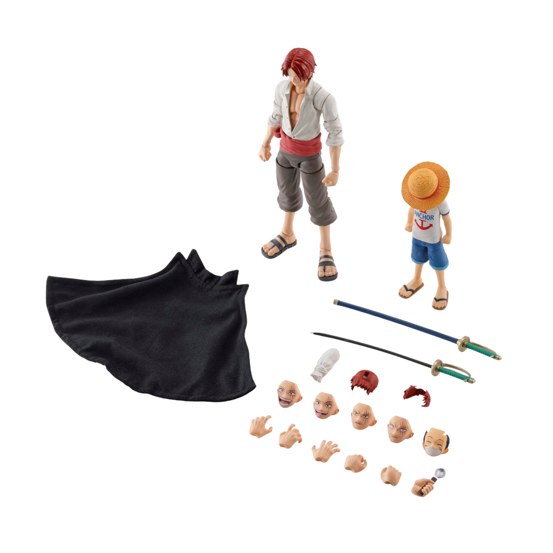 Shanks & Monkey D. Luffy S.h Figuarts Childhood Bandai Action Figure