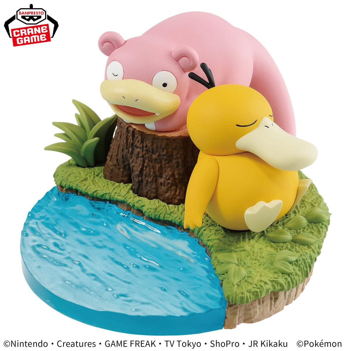 Psyduck & Slowpoke Kutsurogi Time Bandai Banpresto Action Figure