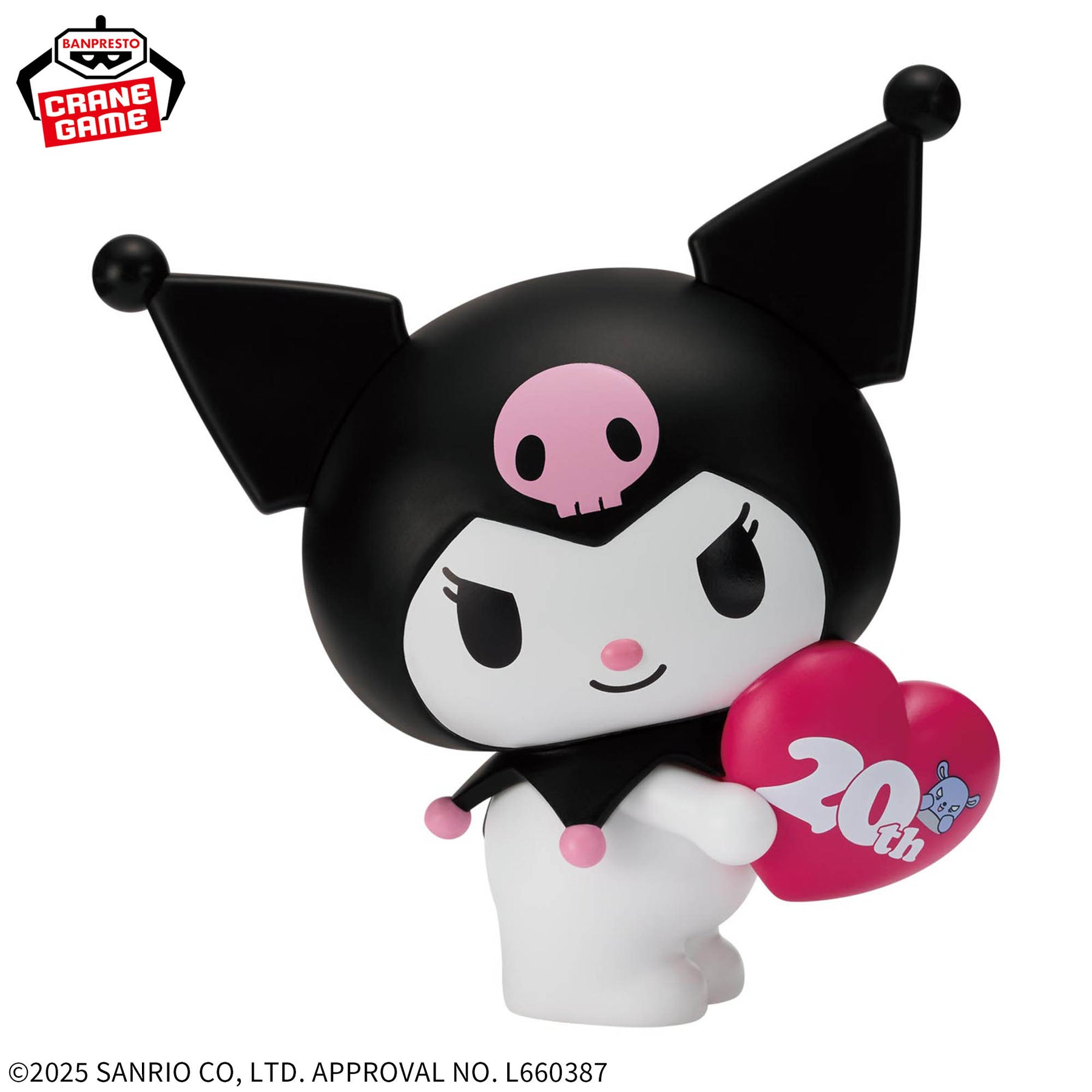 Kuromi 20° Aniversário Sofvimates Bandai Banpresto Action Figure