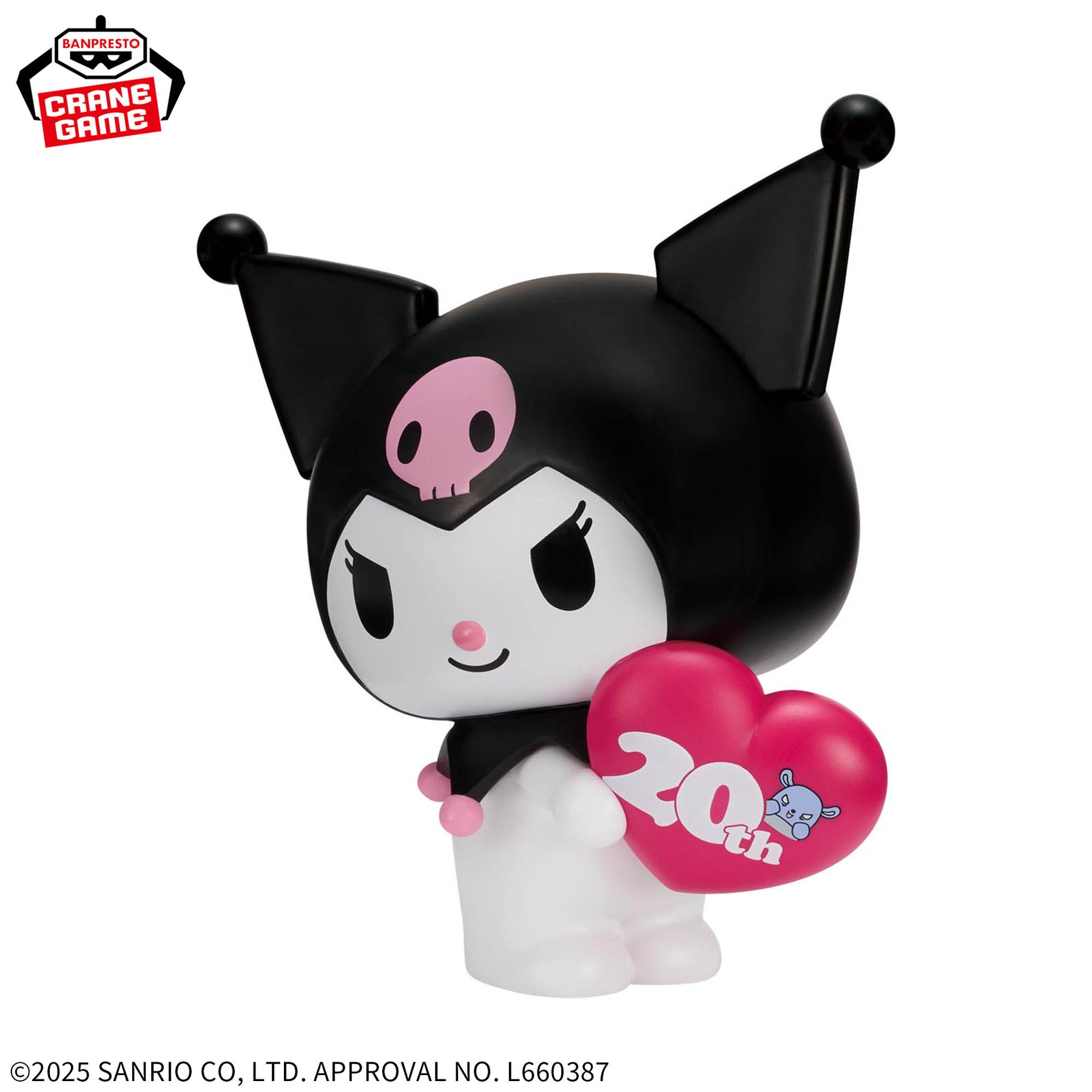Kuromi 20° Aniversário Sofvimates Bandai Banpresto Action Figure