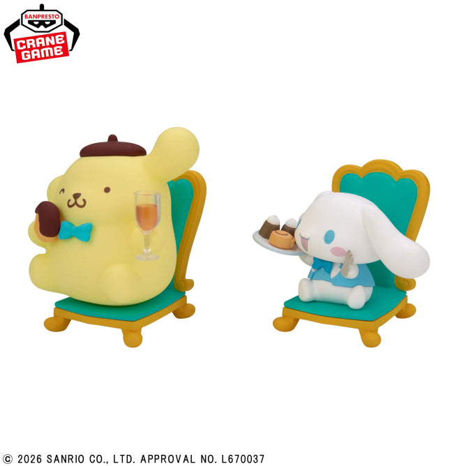 Pompompurin & Cinnamoroll Nakayoshi Memories Tea Party Bandai Banpresto Action Figure