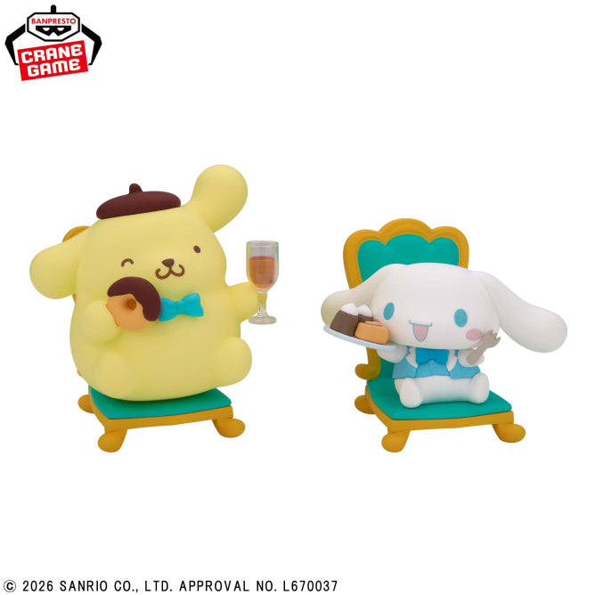 Pompompurin & Cinnamoroll Nakayoshi Memories Tea Party Bandai Banpresto Action Figure