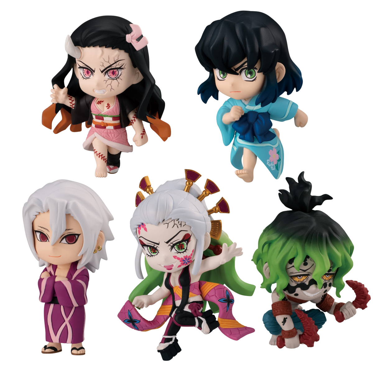 Set De Miniaturas Demon Slayer Adverge Motion 5 Bandai