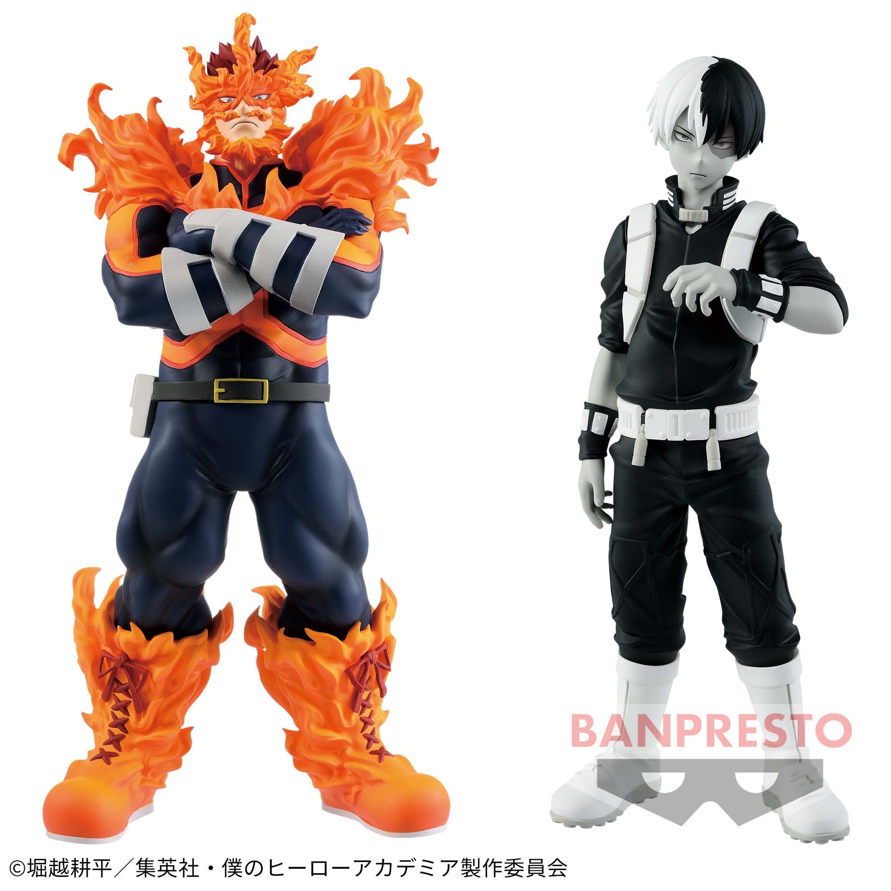 Endeavor & Shoto Todoroki Black & White Age of Heroes Bandai Banpresto Action Figure
