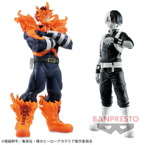 Endeavor & Shoto Todoroki Black & White Age of Heroes Bandai Banpresto Action Figure
