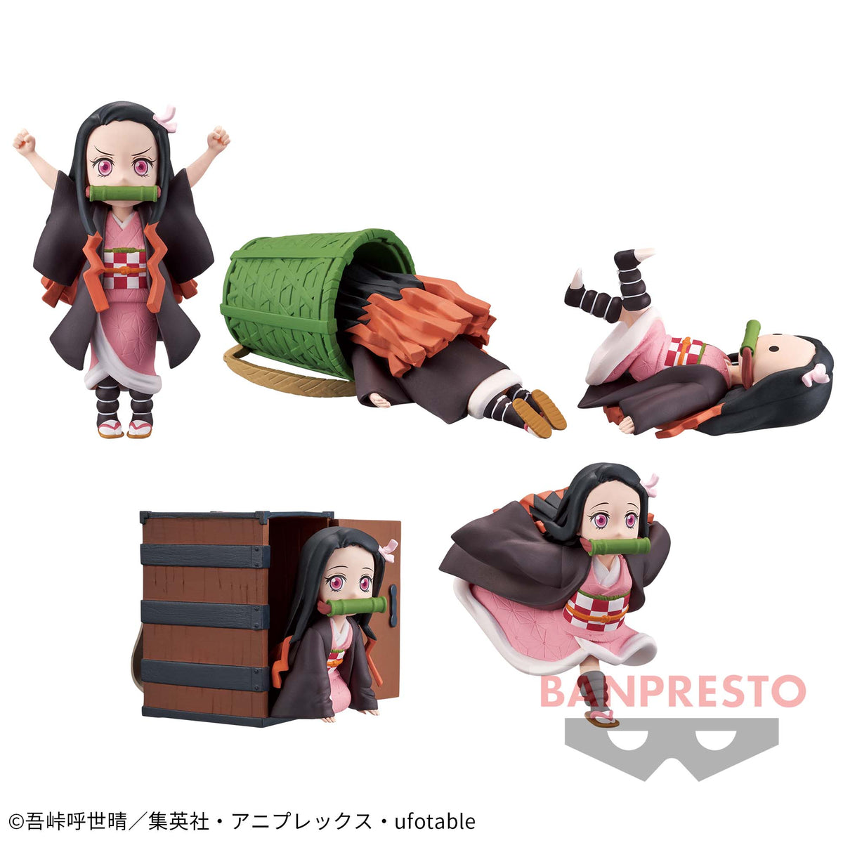Set de Miniaturas Nezuko Kamado WCF Bandai Banpresto Action Figure