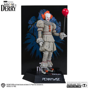 Pennywise Welcome to Derry Movie Maniacs Gold Label McFarlane Toys Action Figure