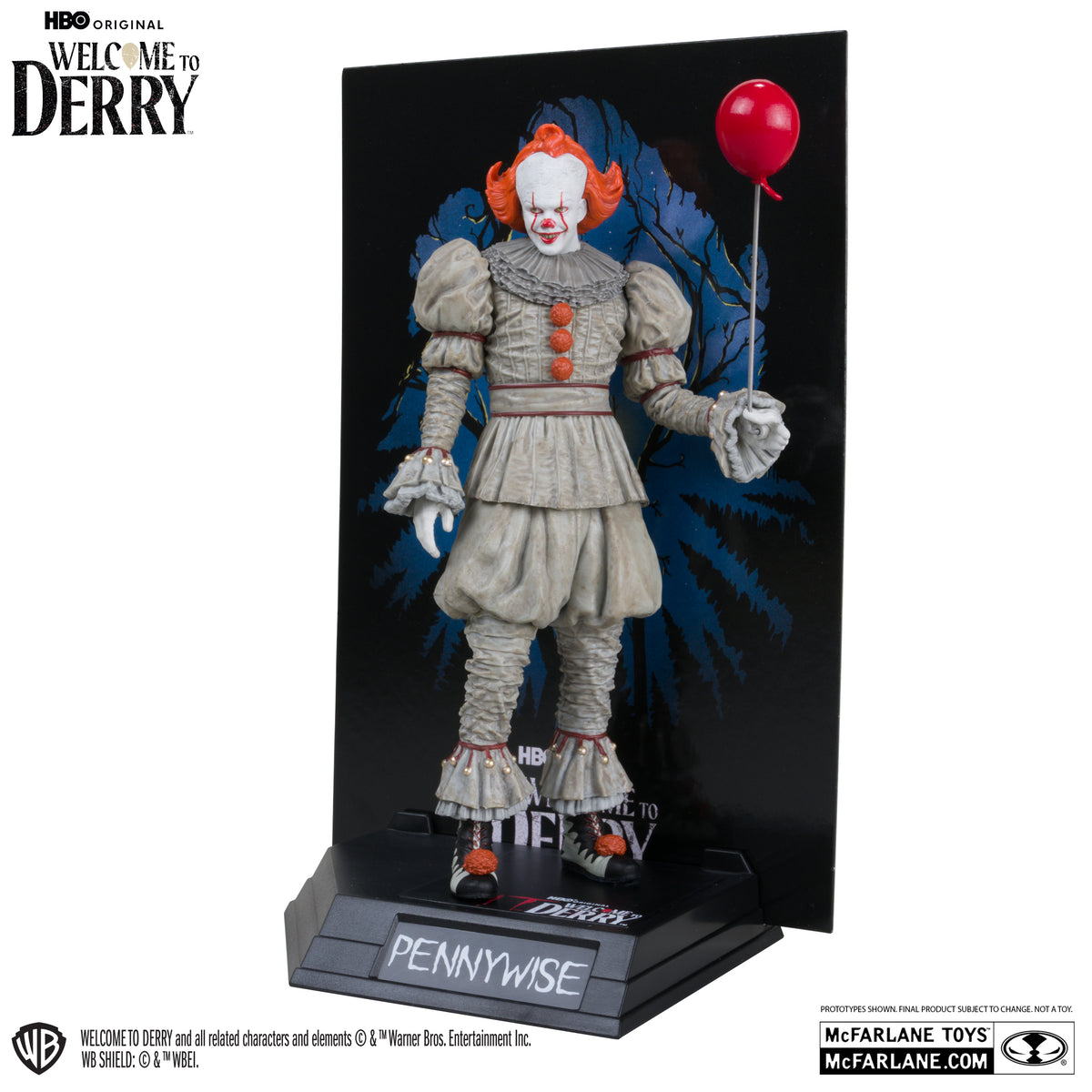 Pennywise Welcome to Derry Movie Maniacs Gold Label McFarlane Toys Action Figure