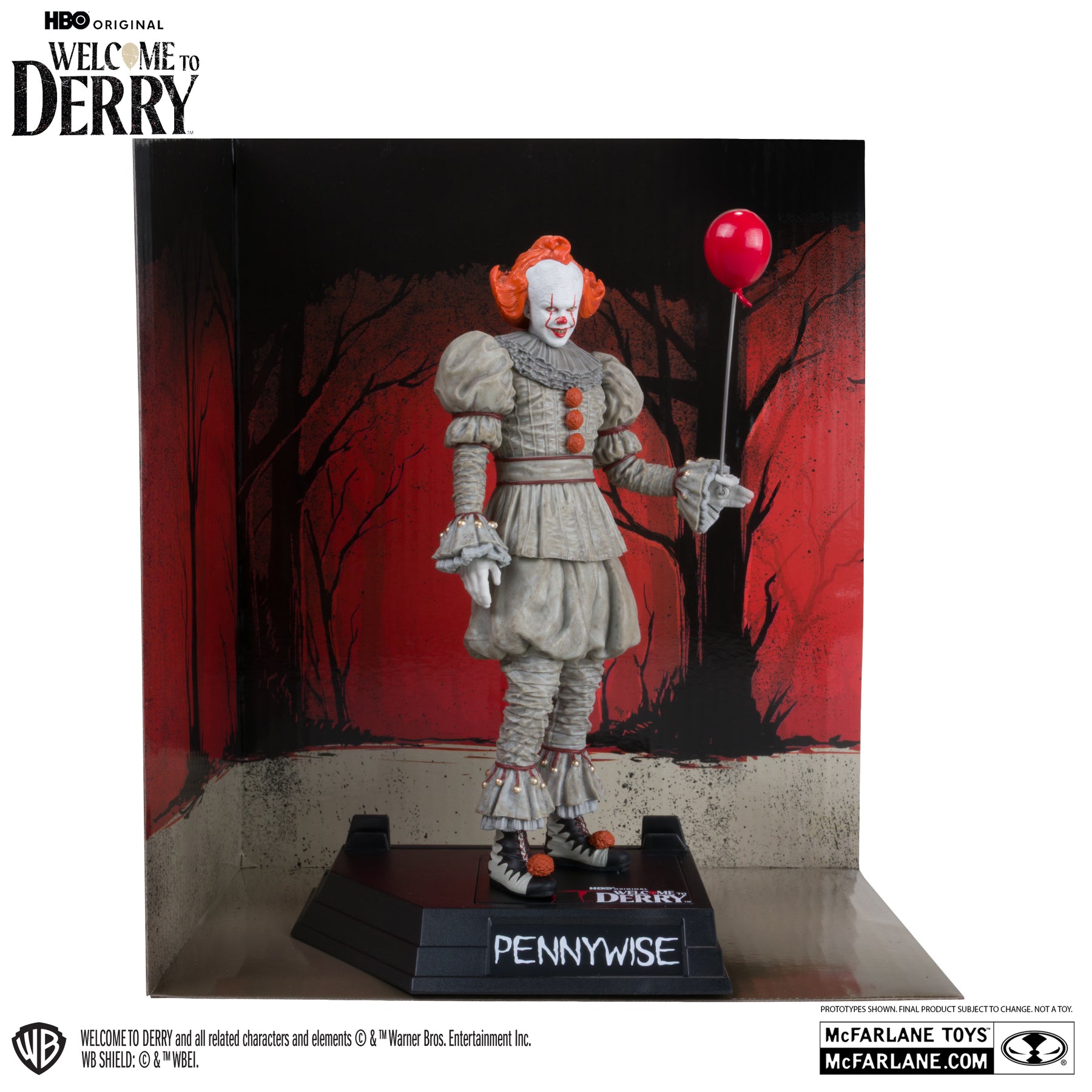 Pennywise Welcome to Derry Movie Maniacs Gold Label McFarlane Toys Action Figure