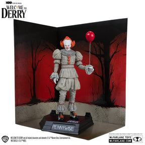 Pennywise Welcome to Derry Movie Maniacs Gold Label McFarlane Toys Action Figure