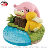 Psyduck & Slowpoke Kutsurogi Time Bandai Banpresto Action Figure
