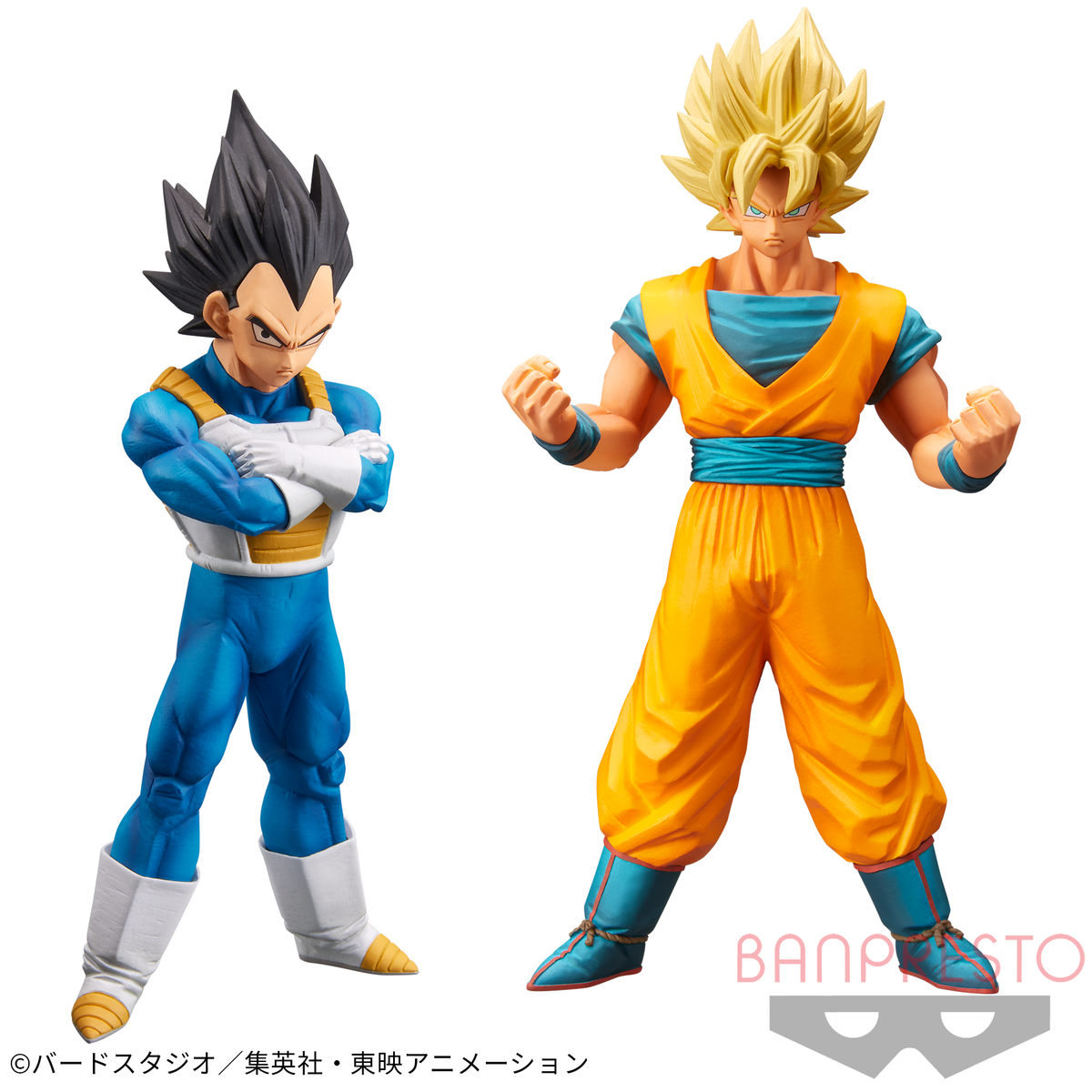 Son Goku Super Saiyajin & Vegeta Burning Fighters Vol.2 Bandai Banpresto Action Figure