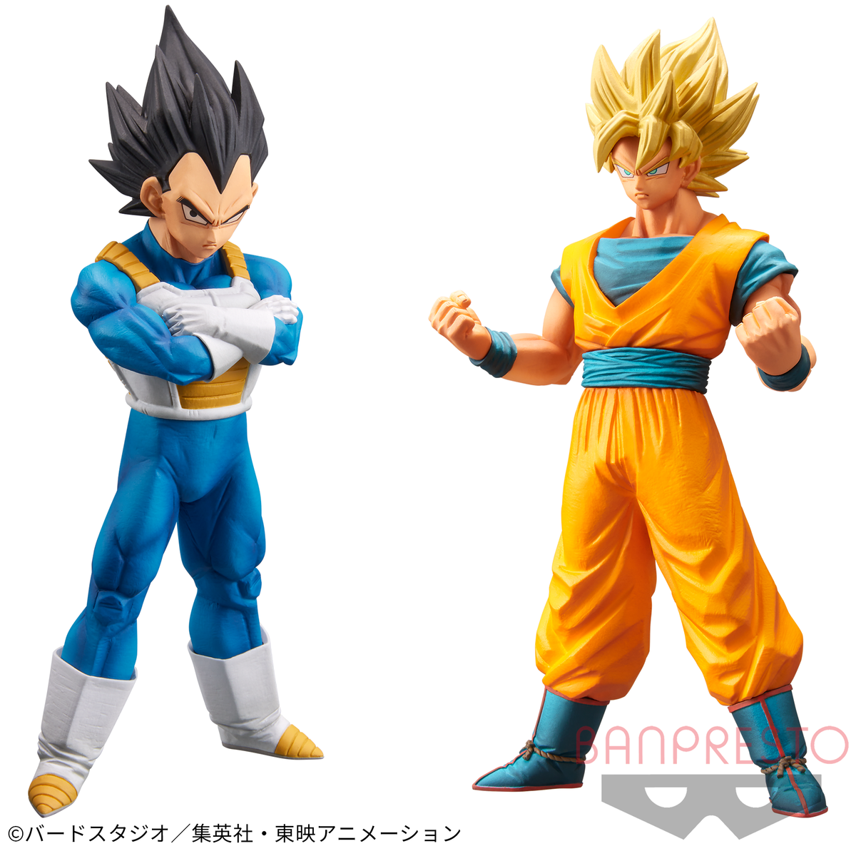 Son Goku Super Saiyajin & Vegeta Burning Fighters Vol.2 Bandai Banpresto Action Figure