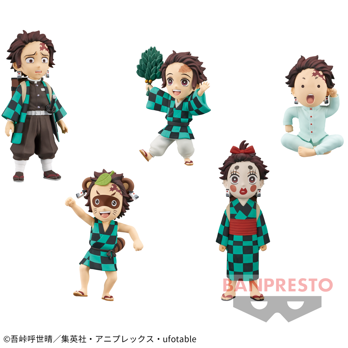 Set de Miniaturas Tanjiro Kamado WCF Bandai Banpresto Action Figure