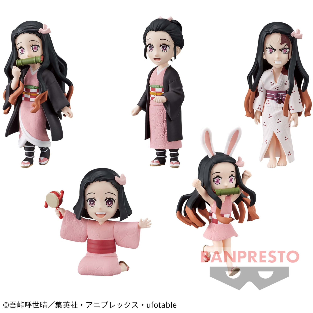 Set de Miniaturas Nezuko Kamado WCF III Bandai Banpresto Action Figure