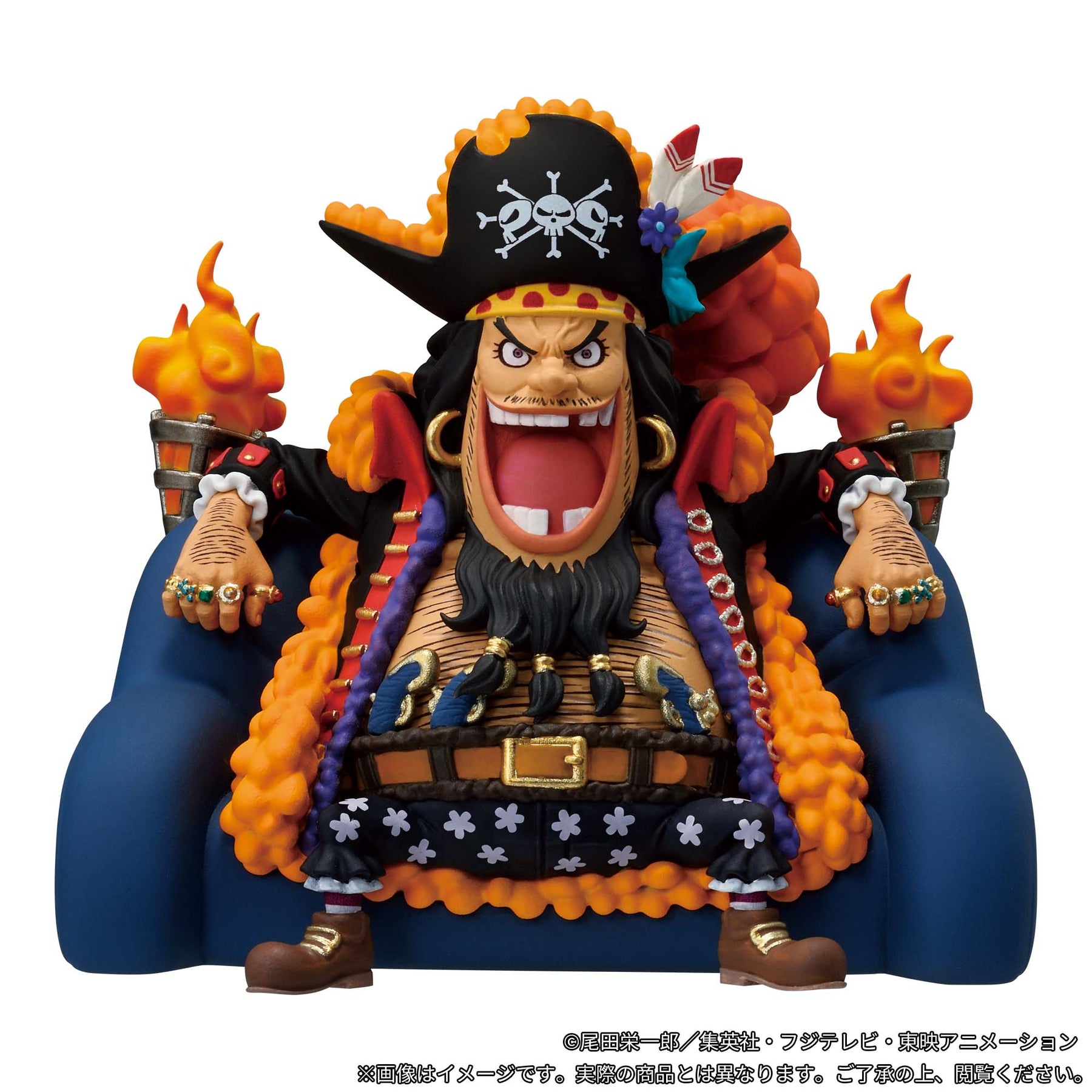 Set de Miniaturas Piratas do Barba Negra WCF Premium Bandai Banpresto Action Figure