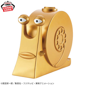 Den Den Mushi Dourado Sofvimates Bandai Banpresto Action Figure