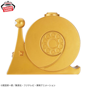 Den Den Mushi Dourado Sofvimates Bandai Banpresto Action Figure