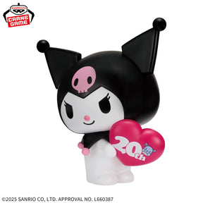 Kuromi 20° Aniversário Sofvimates Bandai Banpresto Action Figure
