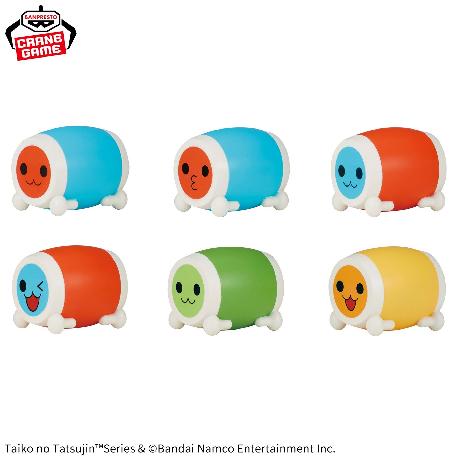 Set de Miniaturas Taiko no Tatsujin Mini Soft Vinyl Figure vol.2 Bandai Banpresto Action Figure