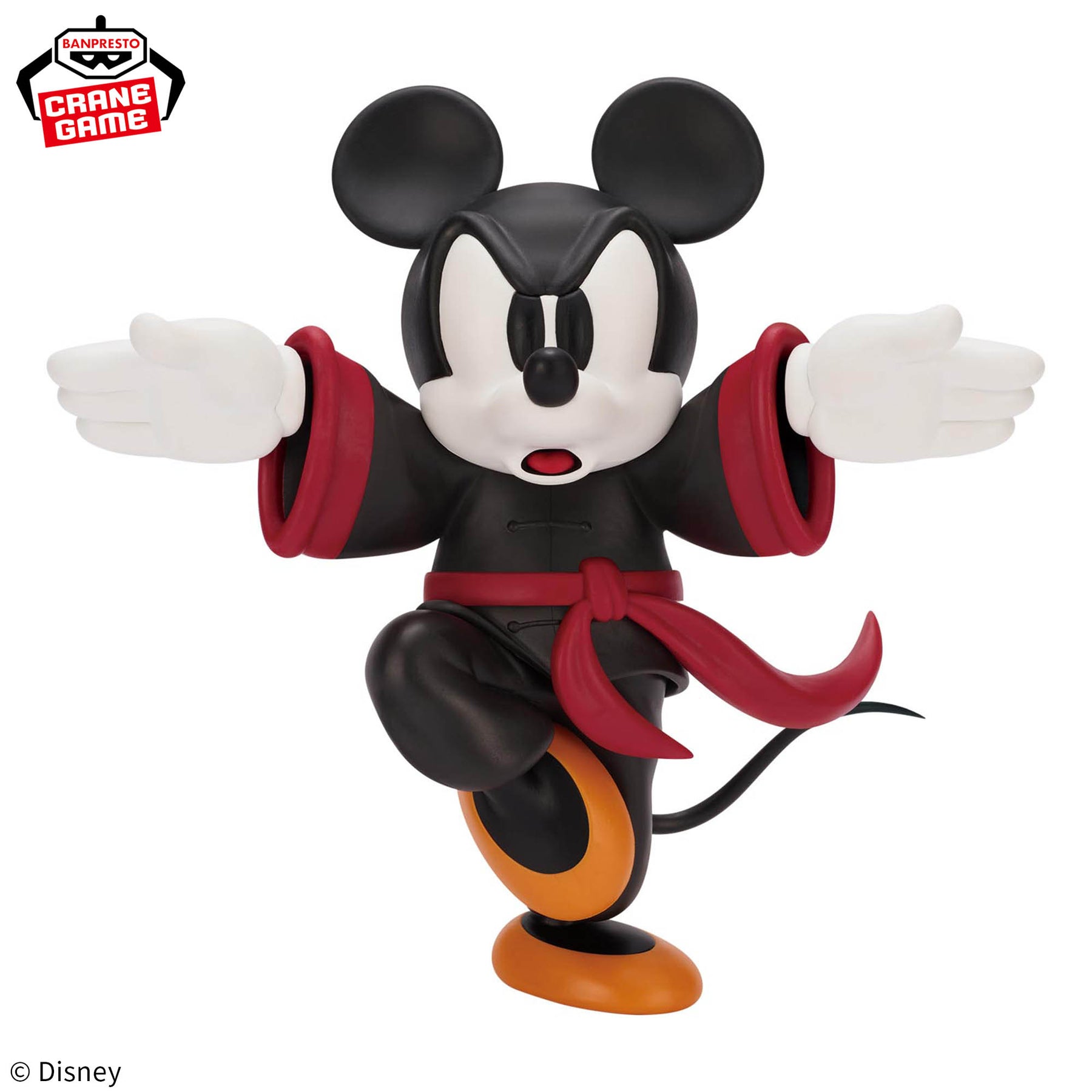 Mickey Mouse (Kung Fu) Versão Pose da Garça Bandai Banpresto Action Figure