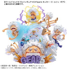 Diorama Monkey D. Luffy Gear 5 WCF Premium Special x Luffy Gear 5 S.H.Figuarts Bandai Action Figure