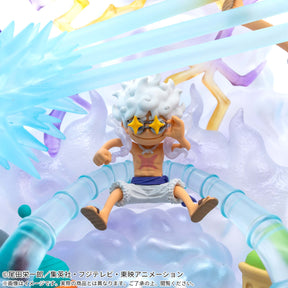 Diorama Monkey D. Luffy Gear 5 WCF Premium Special x Luffy Gear 5 S.H.Figuarts Bandai Action Figure