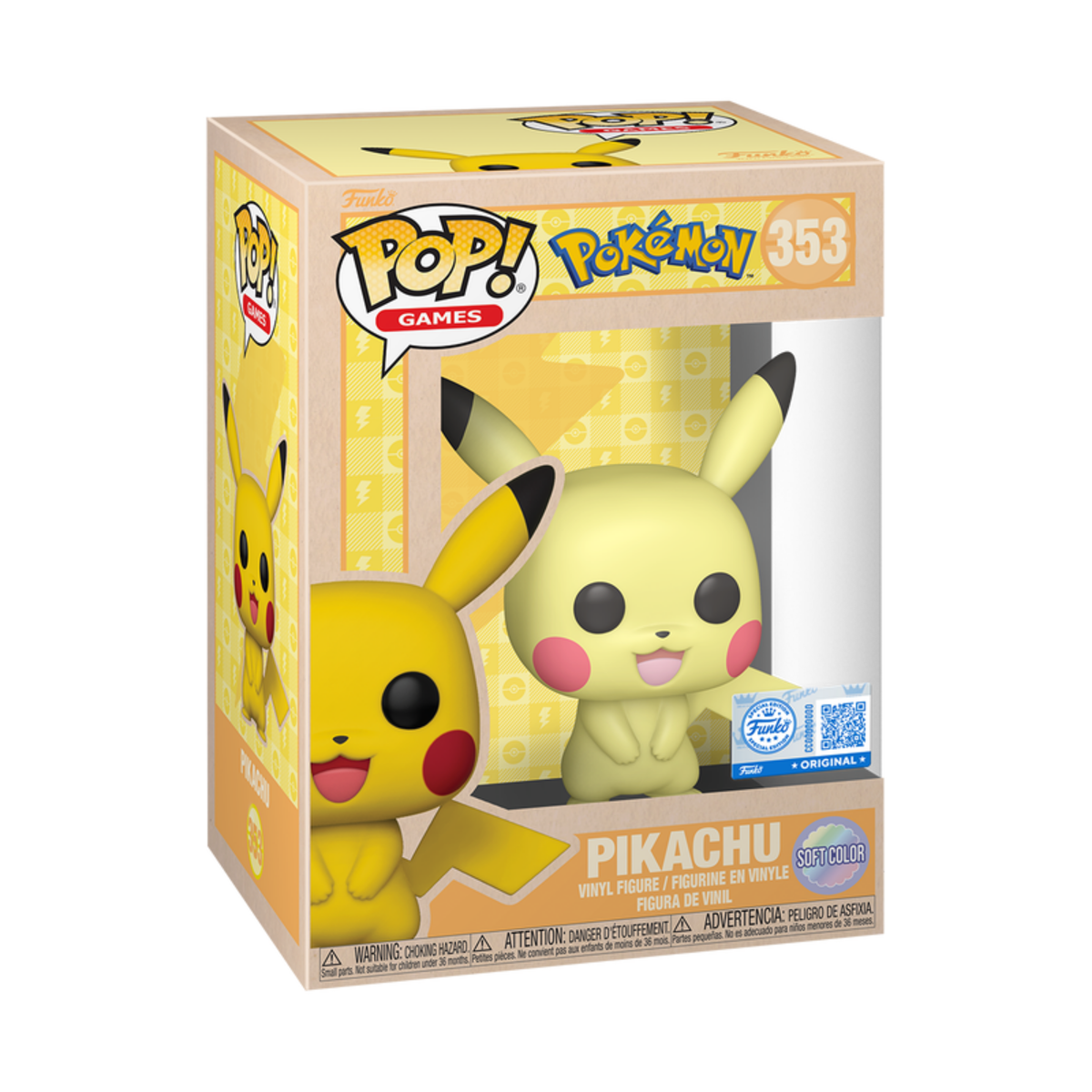 Pikachu Soft Color Special Edition Funko Pop! 353