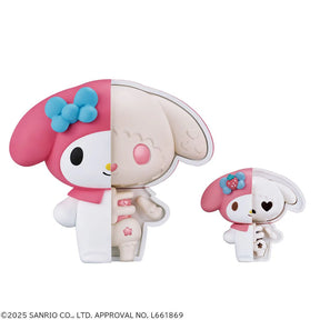 My Melody & Kuromi Kaitai Puzzle FANTASY Soft Vinyl Collection Megahouse Action Figure Set