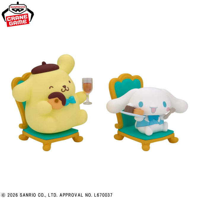 Pompompurin & Cinnamoroll Nakayoshi Memories Tea Party Bandai Banpresto Action Figure