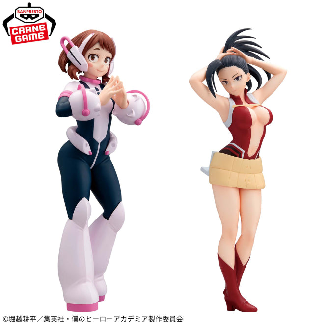 Ochaco Uraraka e Momo Yaoyorozu Glitter & Glamours Bandai Banpresto Action Figure