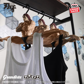 Yujiro Hanma Grandista x Figure Life! Cabide Bandai Banpresto Action Figure