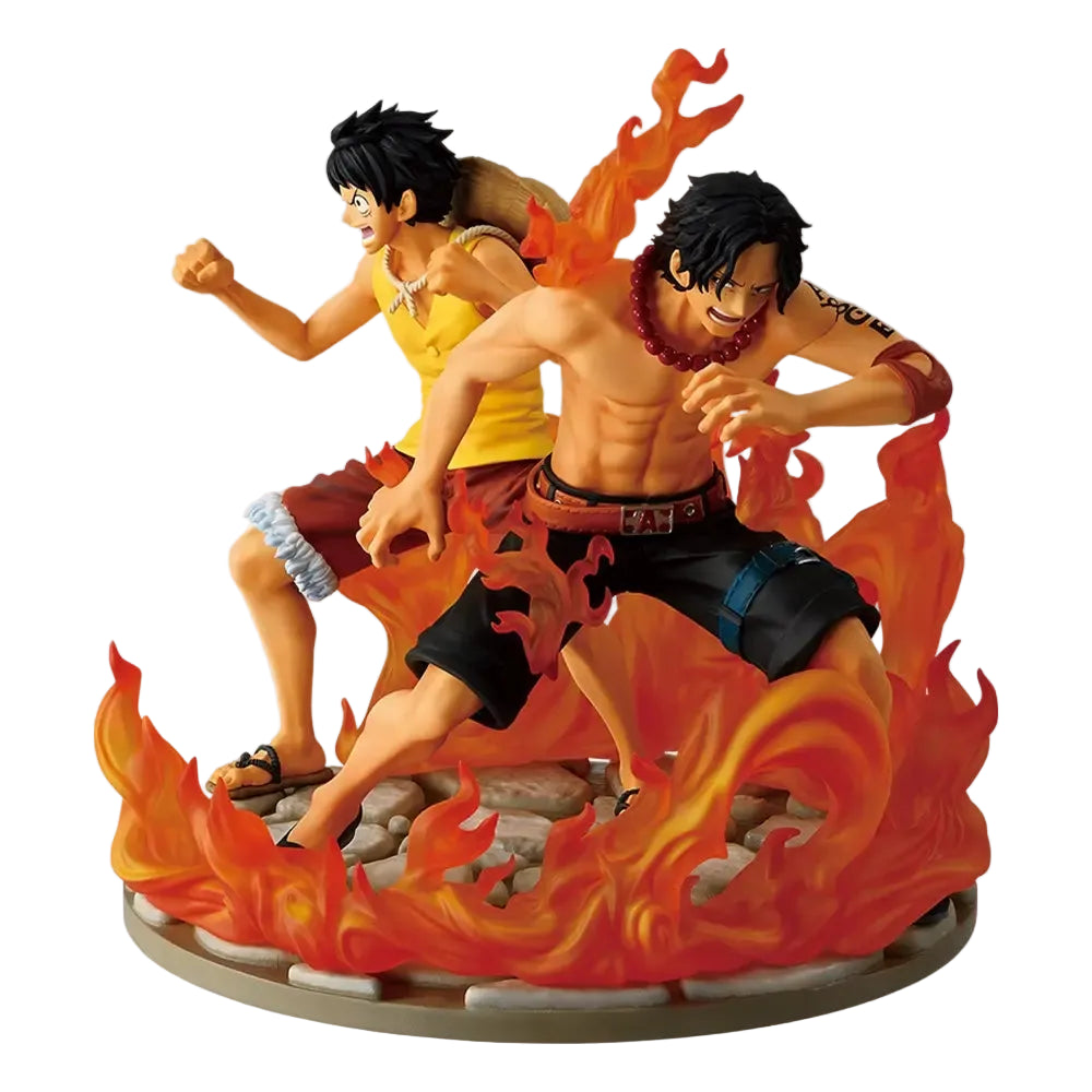 Portgas D. Ace & Monkey D. Luffy Revible Moment Last One Ichiban Kuji Action Figure